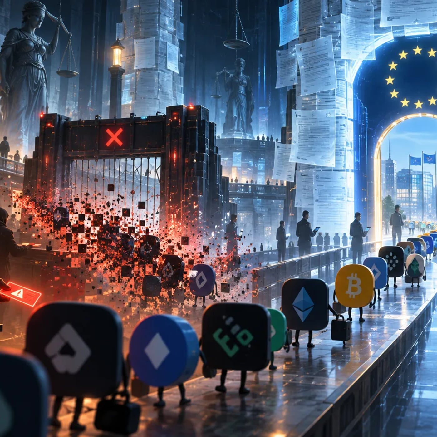 1,700 Crypto Platforms Halt EU Services as MiCA Scam Warnings Spread episode artwork