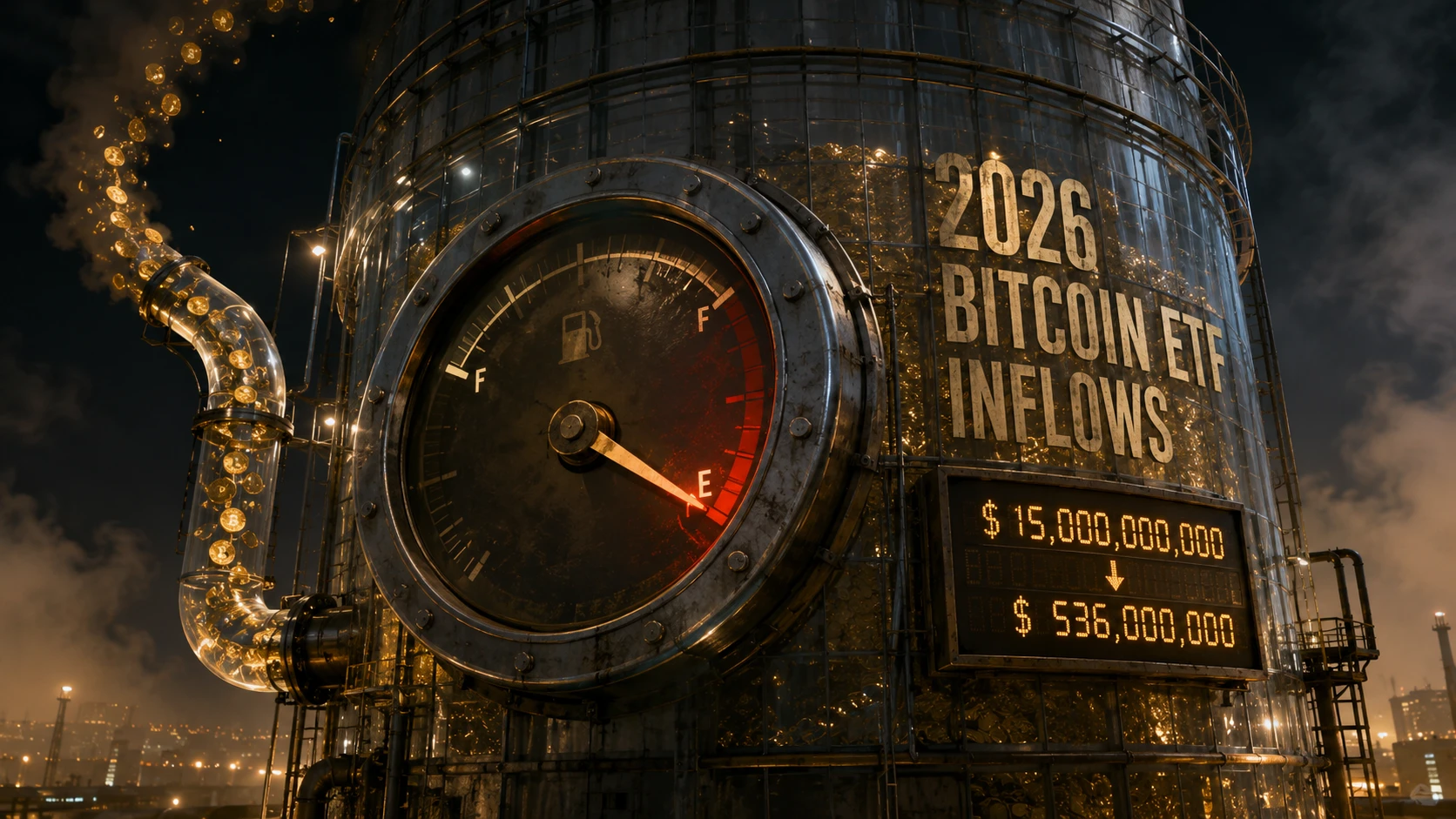 Bitcoin ETF 6-Day Outflow Streak Pushes 2026 to Brink of Net Negative