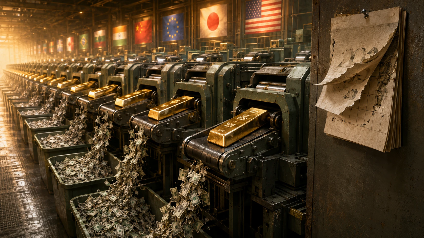 Central Bank Gold Reserves Hit 26.6%, Highest Share Since 1993