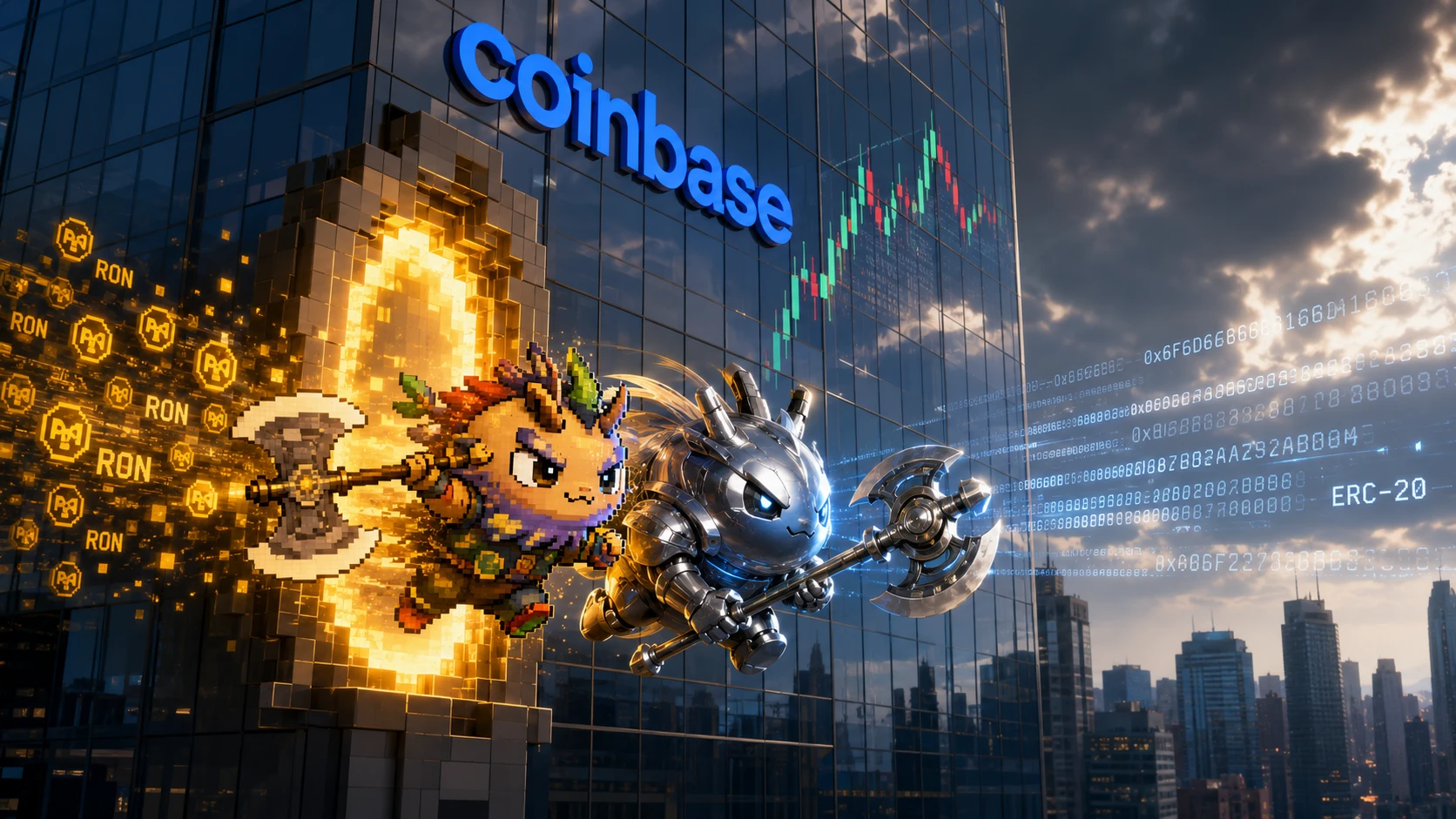 Ronin's RON Jumps 39.6% After Coinbase Lists Wrapped ERC-20 Version