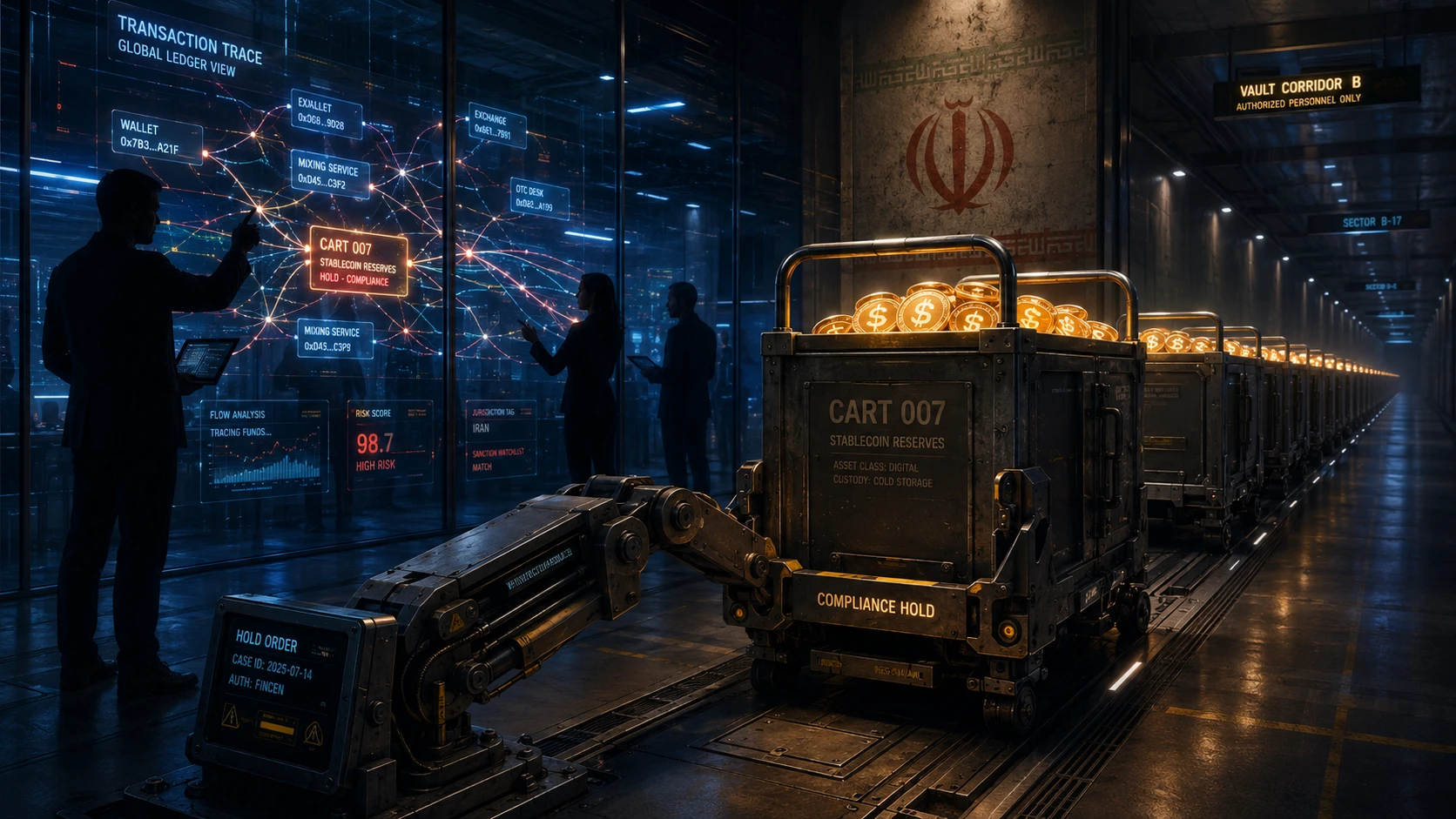 Tether Freezes $344M in USDT Tied to Iran Central Bank Wallets